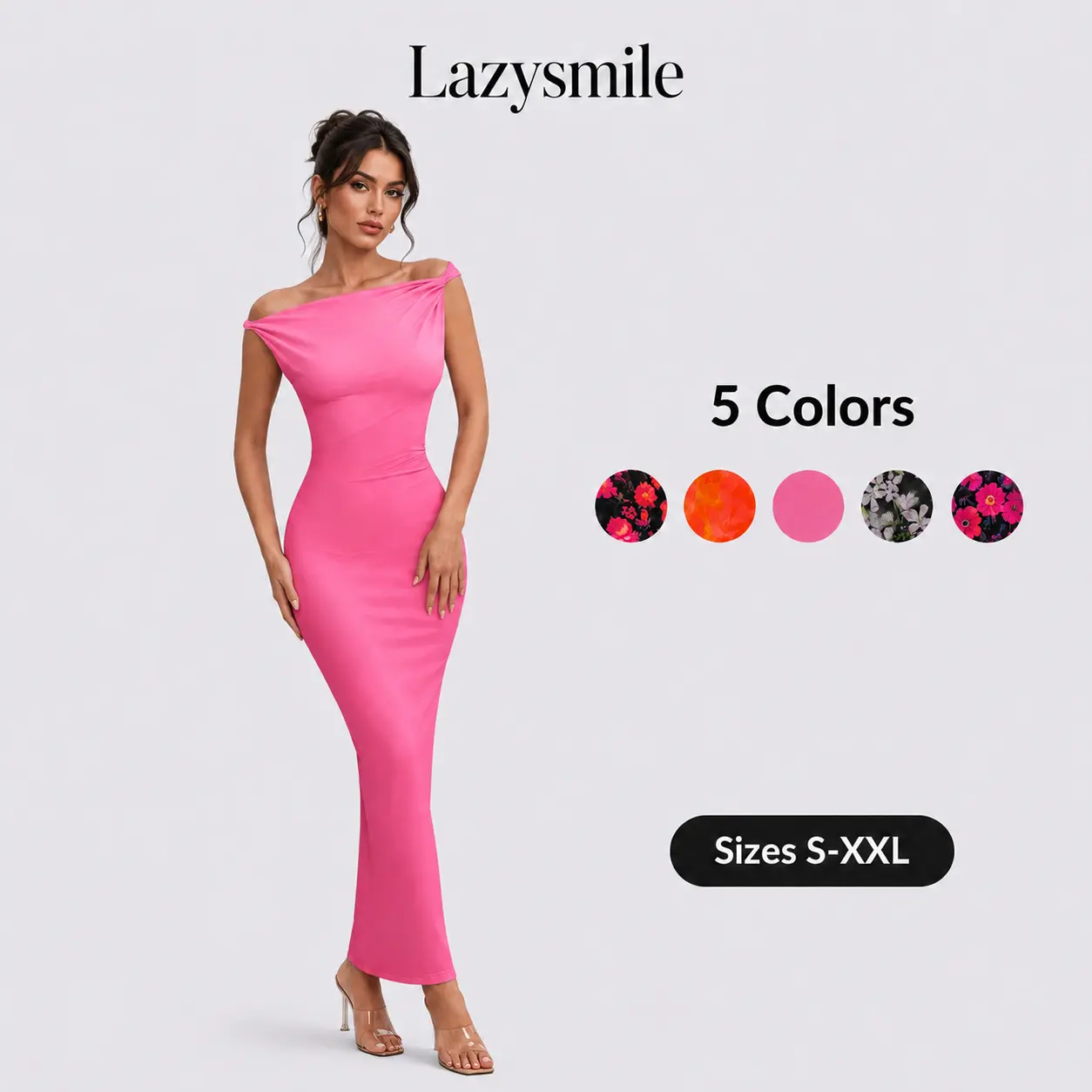 Lazysmile Women's Sleeveless Summer Floral Mesh Bodycon Maxi Dress - Chic Formal Wear for Evening Wedding Guest Cocktail Events,,clothes women,morning dress,midnight sun prom dress,summer outfits,sorority formal dress, Chic Womenswear