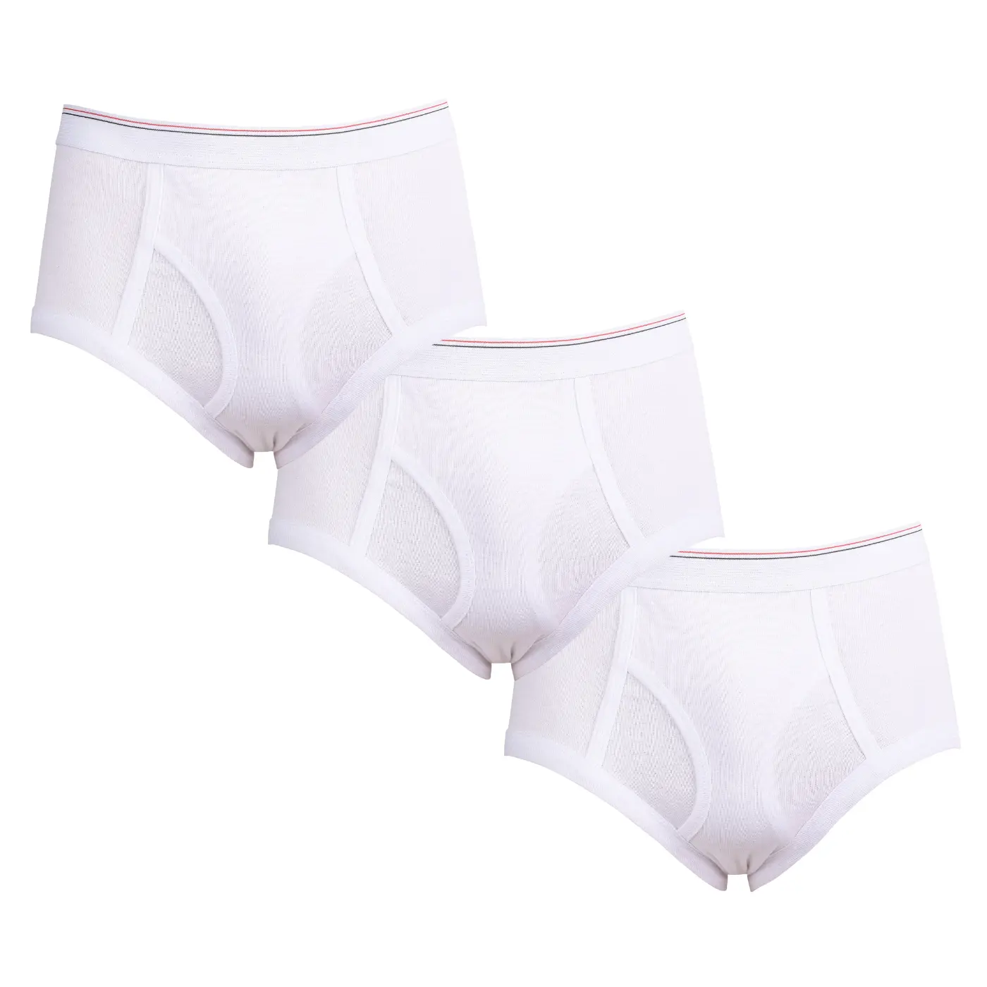 3 Pack Men's Briefs 100% Cotton Tag-Free Classics Elastic Waist Moisture Wicking Tagless Underwear S-XL Regular Big & Tall  Soft Breathable Menswear