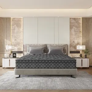 Grymtex 12 Inch Hybrid Mattress Twin Full Queen King Back Pain Relief Sleep Well Individually Wrapped Pocket Spring Breathable Pressure Relief mattress expanding  topper Skin-friendly In A Box