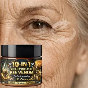 Bee Venom Firming Hydrating Moisturizing Cream, Contains Bee Venom & Snail Extract, Reduces Wrinkles, Non-Greasy, Hypoallergenic, Gentle, Suitable for All Skin Types, 50g