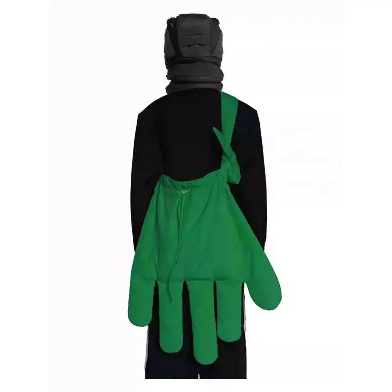 Green Nylon Gloves Bag for Women, Niche Design, Large Capacity, Quirky and Funny Single Shoulder Crossbody Bag, Tote Bags, Unique Purses