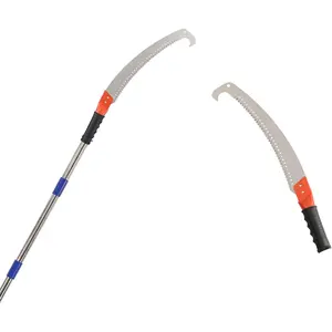 10ft pole saw for tree trimming long extension pruning saw blade tree trimmer pole manual pole cutter for yard garden and patios trees branches cutting