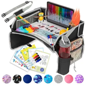 Travel Tray for  -  Seat Tray for  Travel, Road Trip Essentials - Carseat Table for Roadtrip Activities -  Have  Lap Desk Organizer for Airplane -  Accessories