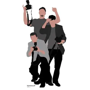 212 MAIN Paparazzi Cardboard Standup Cutout, Large Laminated Home Supply Decor, Folds Flat, Indoor Wall Display with Stand or Hang Options