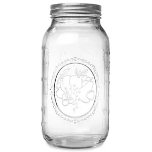 64oz Wide Mouth Half Gallon Mason Jar