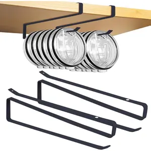 Tumbler Lid Organizer, 2 Pack for  Lid Organizer, Space Saving Water Bottle Lid Holders, Tumbler Lid Holder Up to 12 , Cup Lid Organizers for Kitchen Under Cabinet Storage