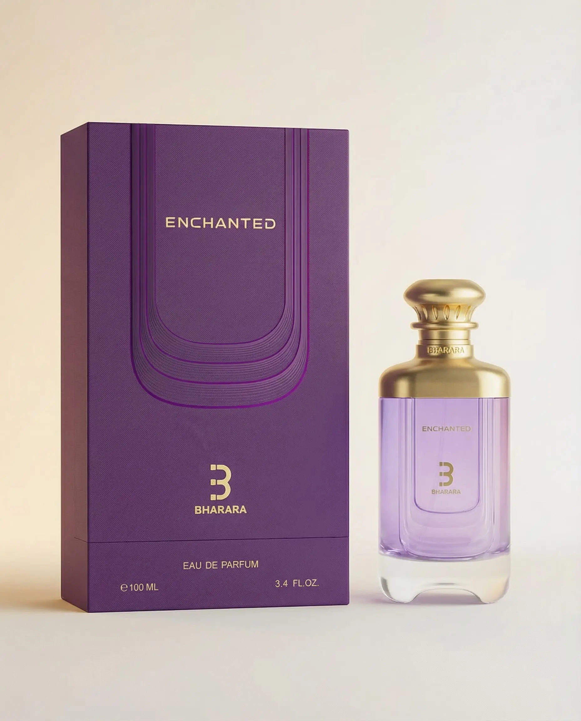 BHARARA Enchanted Eau de Parfum - 3.4 Fl Oz/100 ml, edp scents, elegant fragrance, wood-alcohol base fragrance blend