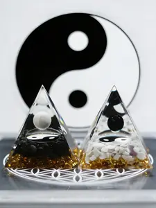 Perfect Home Decor Accent Piece, 1pc Tai Chi Pyramid Design, Ideal for Enhancing Living Spaces & Room Aesthetics, Home Decor Ornament, Home Ornaments, Decoration