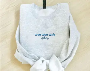 Embroidered Police Wife Sweatshirt, Law Enforcement Sweatshirt, Gift for Police, Police Wife Apparel, Police Gifts