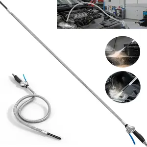 High pressure Heavy Duty air blowing gun, 23 inch long air nozzle blowing hose, 1/4 "NPT air inlet and lever handle, pneumatic tool for blowing gun, suitable for radiator compressor universal dust blowing gun dust cleaning, car wash interior cleaning tool