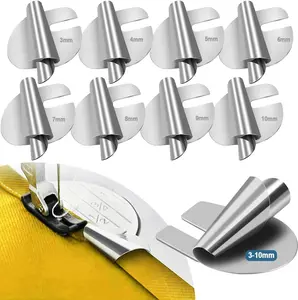 8Pcs Sewing Hemming Foot Set 8 Sizes Wide Roll Hem Pressure Foot, Sewing Machine Pressing Foot Hemming, Old/Industrial Sewing Machine Bending Hemming Foot - Home Improvement.