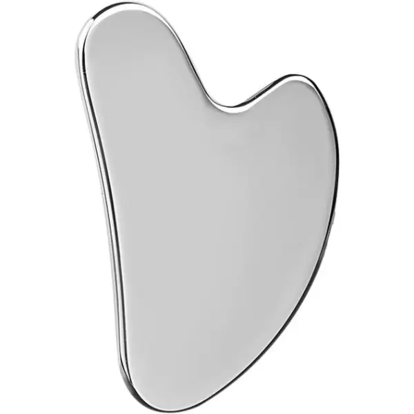 Metal Facial Gua Sha Massage Tool Stainless Steel Silver for Face Chin Jawline Sculpting Eyes Neck Body Tighten Skin Massage Care Gifts