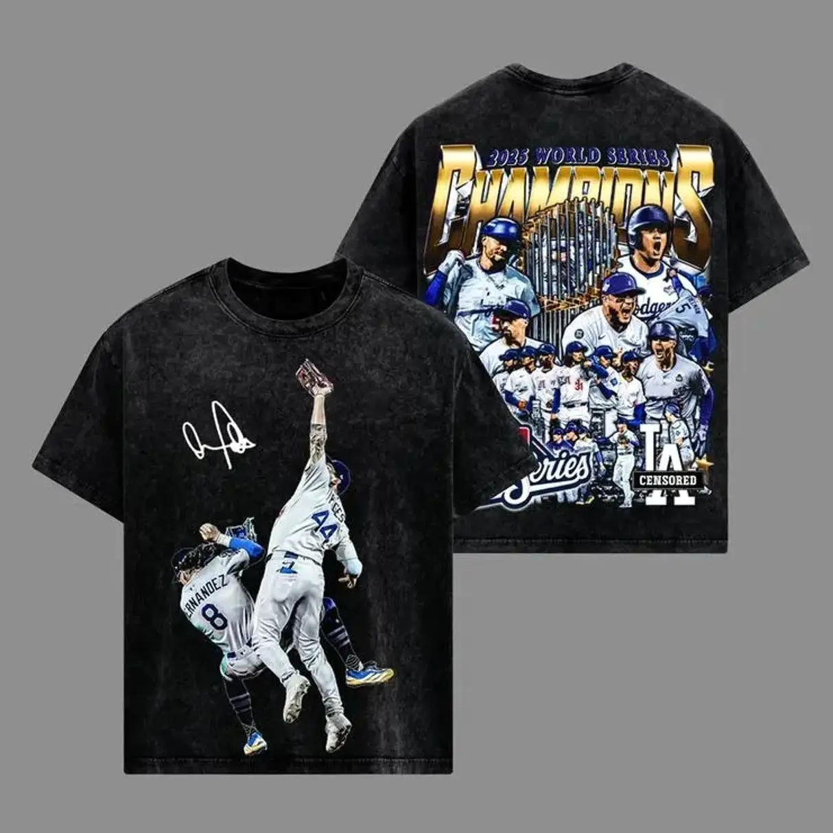 Dodgers Moment World Series 2025 Champions Kiké Hernández Andy Pages Acid Washed Lightweight 100% Cotton T-Shirt, The Dodgers Shirt, Sunday Football Shirt, Game Day Shirt, Game Day Outfit S2G