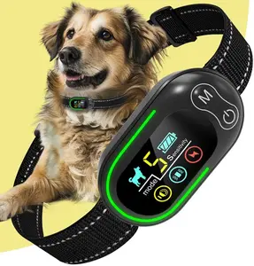 Dog Training Collar - Dog Collar for Large Medium Small Dogs, Rechargeable Anti Bark Collar, Bark Collar with Beep Vibration Electric Shock Modes, 5 Adjustable Sensitivity