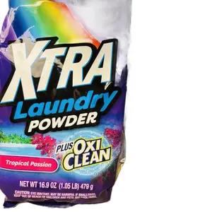 Xtra Laundry Powder Plus Oxi Clean 16.9 oz Tropical Passion Scented Detergent for Effective Stain Removal