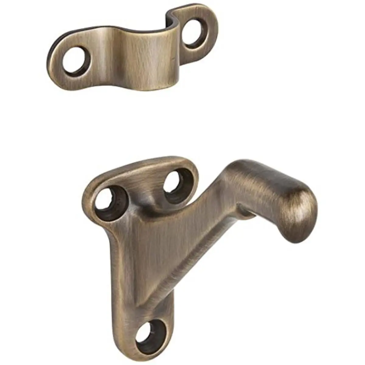 Ives Commercial 059A5 Aluminum Handrail Bracket, Antique Brass