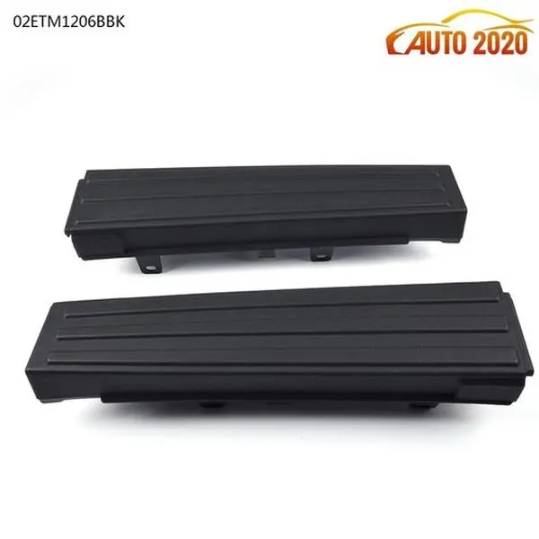 ABS Plastic Lightweight Tailgate Molding Covers - 2-Piece Left & Right Auto Body Replacement Caps, Paint-Ready, 100% Brand New, for 2009-2014 Ford F-150 Flex Step Truck, 2 Tailgate Molding