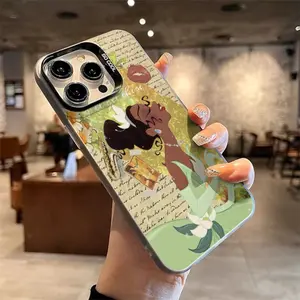 The Princess and the Frog Cartoon Cute Anime Fashion For iPhone Case, Shockproof with Lens Protection, TPU, Compatible for iPhone 17 Air 16 15 14 13 12 11 Pro Max Plus,  Cartoon Cute Design, Officially