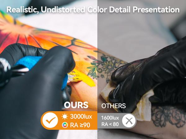 All-in-One Modern Floor Lamp: lamp Lash Light LED Half Moon Light for Eyelash Tech with Adjustable Color, Modern Lash lamp with Phone Holder, 360°Rotating