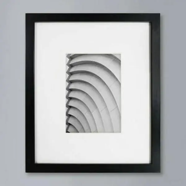10  x 12  Matted to 5  x 7  Thin Gallery Frame Black - Made By Design X 3 packs