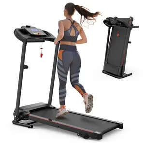 SAYGOGO Foldable Motorized Treadmill – 2.5HP, 12KM/H, Incline, Bluetooth Music, Cup Holder, Heart Rate Sensor, Home Exercise Equipment for Indoor Home Gym Workouts