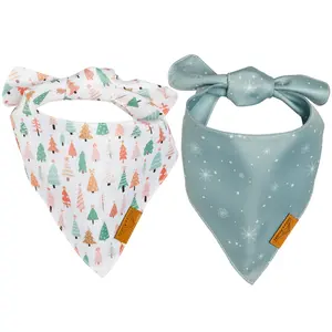 RemyRoo + | Wonderland | Christmas Dog Bandanas Pack of 2 + Pet Accessories for Style & Comfort + Wonderland +  Reversible Halloween Dog Bandana