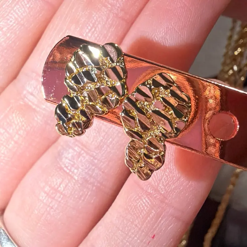 Small nugget earrings