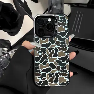 Classic Camo Pattern Shockproof Phone Case For iPhone 7 8 X XR 11 12 13 14 15 16 Pro 17 Max Plus Air Samsung S25 S24 S23 S22 S25ultra S24FE S25+ S24Ultra S23Ultra