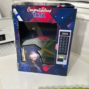 Customized graduation vending machine. Customized graduation vending machine.