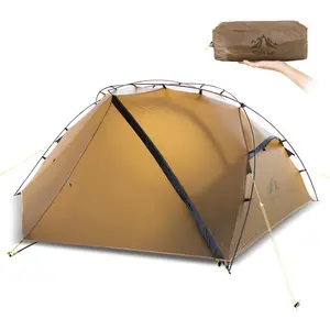 Night Cat Ultralight Compact Backpacking Tent - 2-Person, Aluminum Pole Frame, Breathable Waterproof Tent, Windproof, Footprint, Quick Setup, Spacious Solo Option for Outdoor Hiking, Trekking