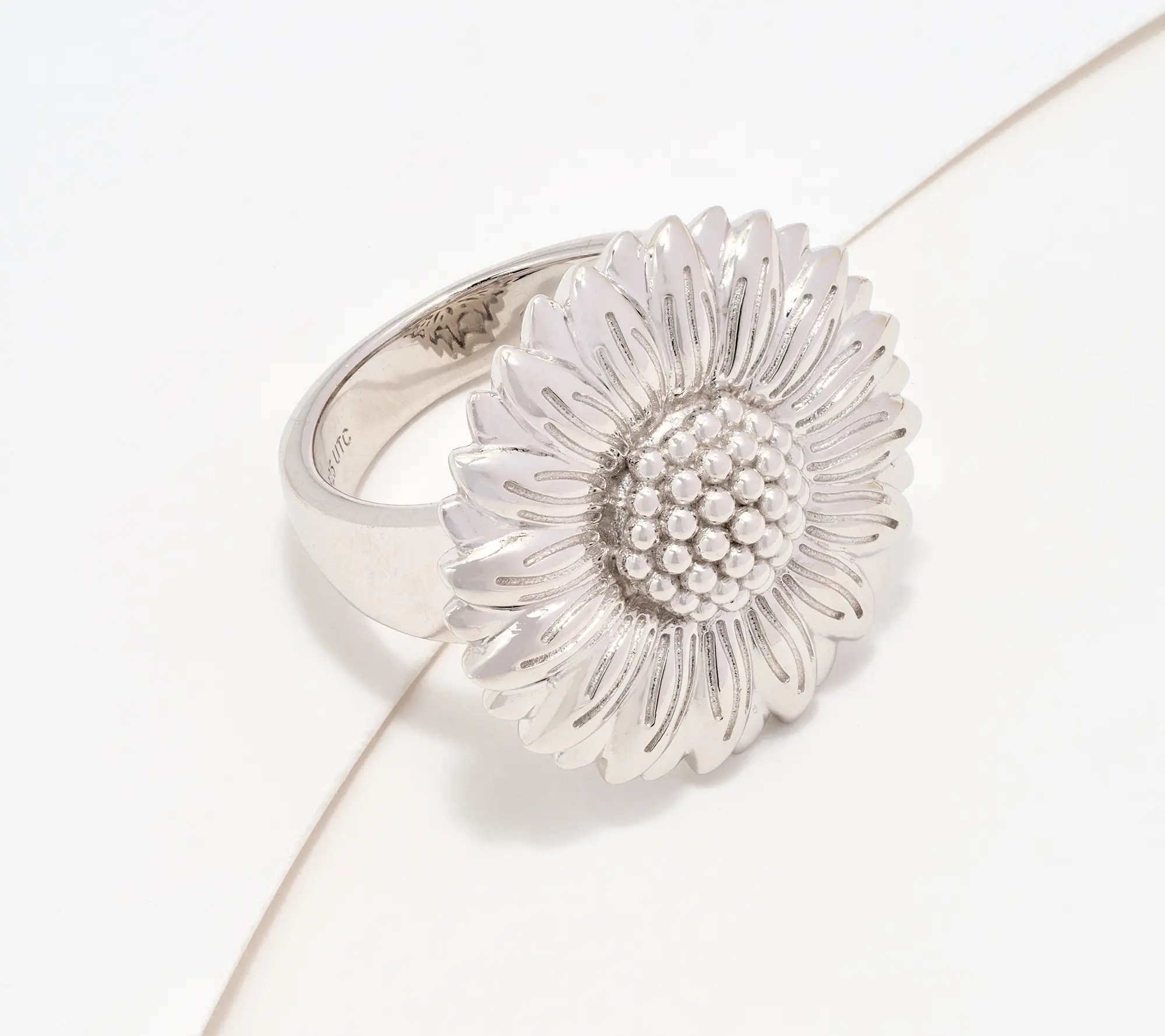 Christian James by Scott Grimes Sterling Silver Floral Sunflower Ring
