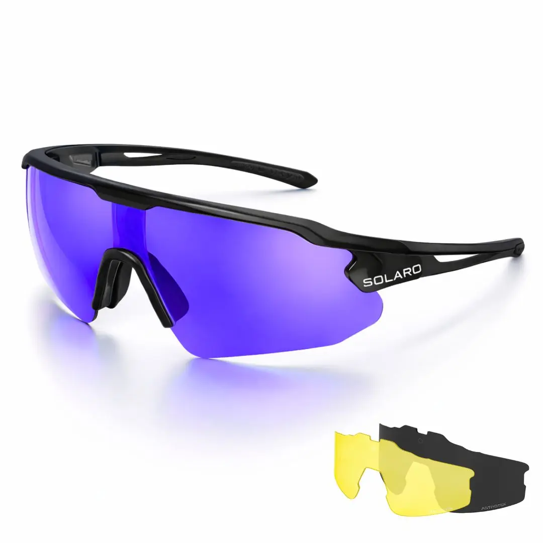 Milky Way Baseball Sunglasses for Running, Softball and more | Includes 3 Lenses