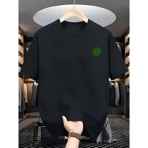 2026 New Summer Soft and Breathable Tee with Four-Leaf Clover Pattern