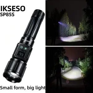 Tactical Zoomable Flashlight, High-Power Focusable LED Torch for Night Work, Security Inspections, and Car Repairs, Shockproof and Waterproof, for Men