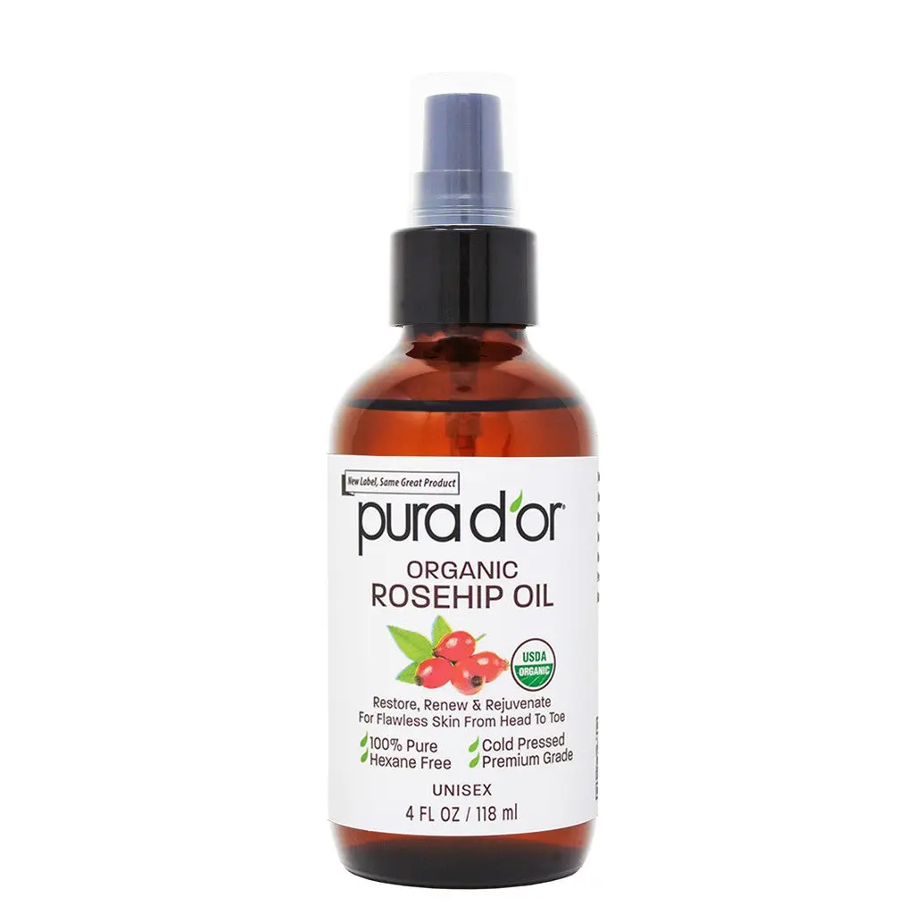 USDA Natural Organic 100% Rosehip Oil Hair Relaxer Skin Rejuvenator 4 oz Hair Regrowth Tonic