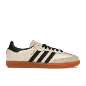 Adidas Samba OG Cream White Sand Strata Women's Round Toe Laces All Seasons Sports Shoes Sneaker Closed Trainer Footwear Athletic Running Casual