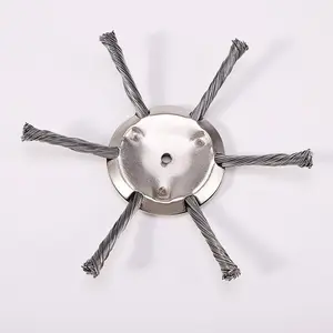 Wire Weeding Wheel with Twisted Steel Blades, Efficient Small Grass Cutting Head for Garden Use, Durable and Lightweight Weed Removal Tool