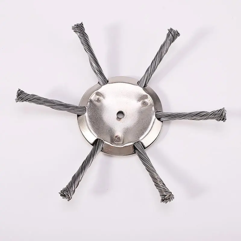 Wire Weeding Wheel with Twisted Steel Blades, Efficient Small Grass Cutting Head for Garden Use, Durable and Lightweight Weed Removal Tool