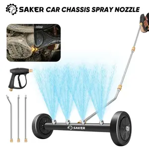 【FathersDayGift】Saker Undercarriage Pressure Washer with Spray Gun | 4000 PSI Under Car Cleaner Kit for Car, Truck, SUV, Driveway & Patio Cleaning