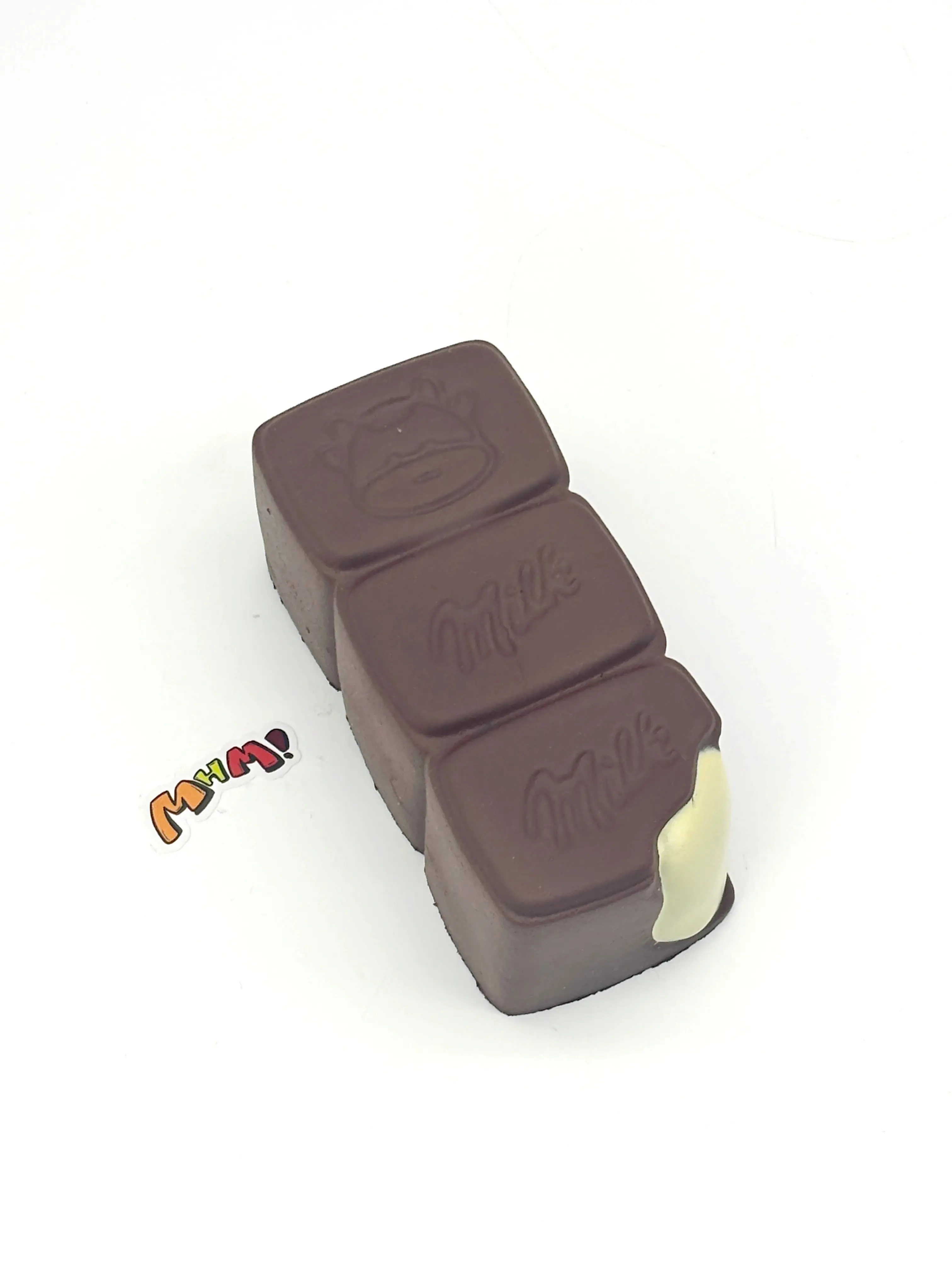 MHM Cow Chocolate Bar Slow Rising Squishy Toy, Soft Food-Themed Sensory Fidget Toy with Sticky Texture, Cute Kawaii Gift