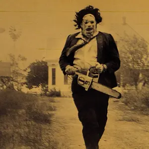 Leatherface Texas Chainsaw Massacre Sticker- Waterproof/Laminated - Vintage/Retro Design