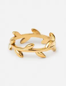 Dainty Olive Branch Ring