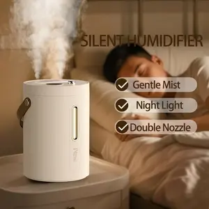 Top Fill Humidifiers for Bedroom, 2.5L Tank for Large Room, Easy to Fill & Clean, 26dB Quiet Cool Mist Air Humidifier for Home Baby Nursery & Plants, Auto Shut-off and BPA-Free for Safety, 25H