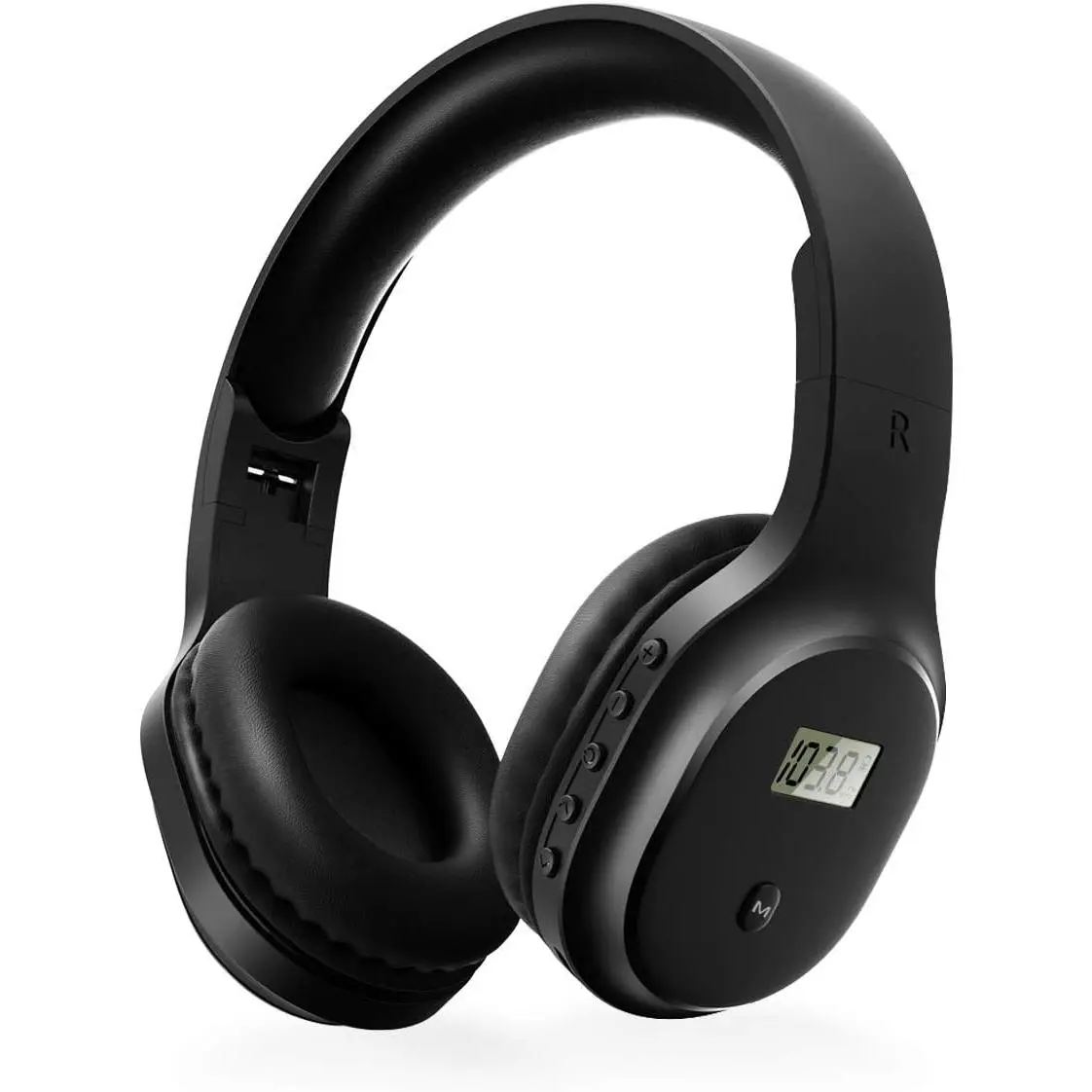 Rechargeable and Portable Personal FM Radio Headphones with Best Reception, Wireless Headset Radio Ear Muffs for Jogging, Mowing, Cycling, Meeting FM Receiver