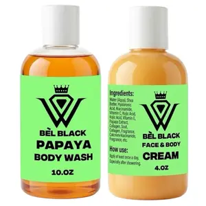 BEL BLACK SET FACE & BODY LOTION +BODY WASH