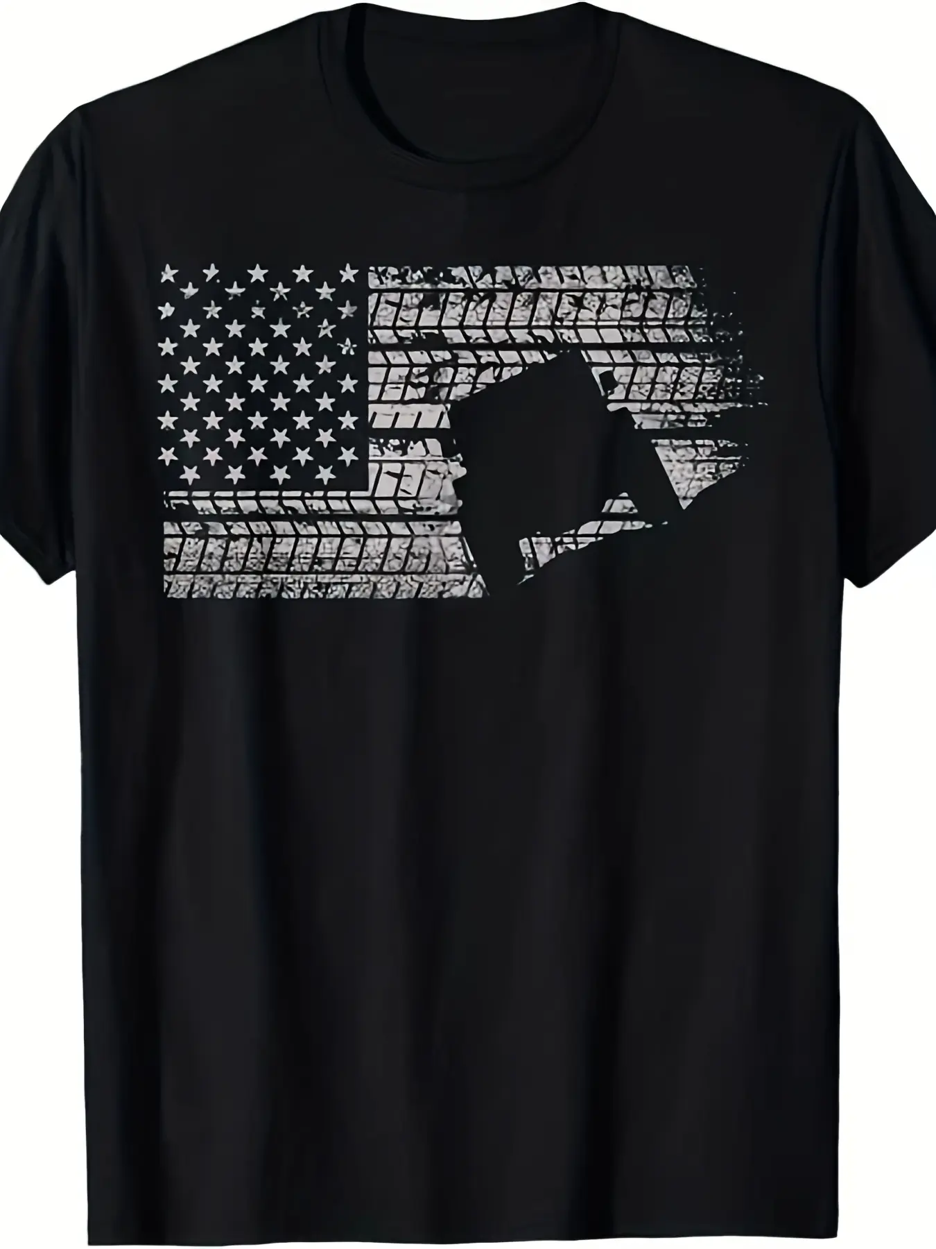 Men's ATV/QUAD Off-Road Vehicle Graphic T-Shirt - Retro All-Terrain Vehicle Print Short Sleeve Tee, Comfortable Casual Shirt for Motorcycle & Quad Riding Enthusiasts