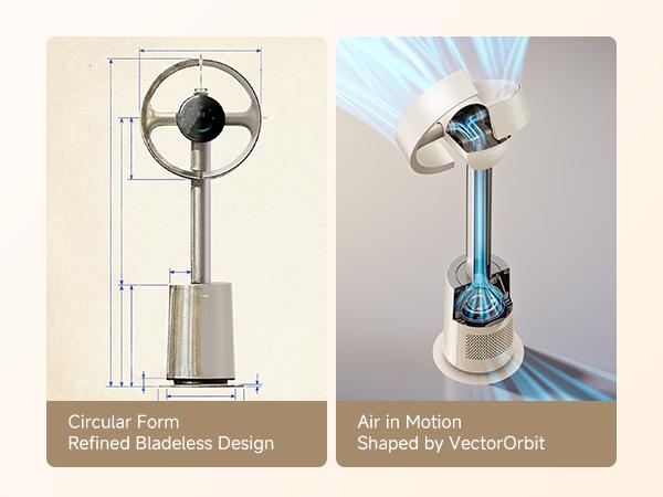 DREAME MF10 Bladeless Tower Fan for Bedroom, Smart Standing Fan with 270° Spatial Airflow for Whole-Room Circulation, 59ft/s High Velocity, 10 Speeds 3 Modes, Temperature-Adaptive Airflow, MF10-Beige DREAME MF10 Bladeless Tower Fan for Bedroom, Smart Standing Fan with 270° Spatial Airflow for Whole-Room Circulation, 59ft/s High Velocity, 10 Speeds 3 Modes, Temperature-Adaptive Airflow, MF10-Beige
