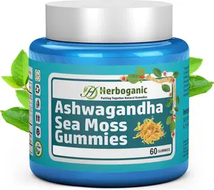 HERBOGANIC Ashwagandha Sea Moss Gummies - 60 Count