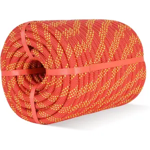 1/2 Inch 150Ft Tree Rope， Arborist Rope，Climbing Rope for Adults，Tree Climbing Rope，Tree Rope，Static Rope（red）