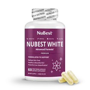 NuBest White Advanced Formula | Antioxidant Skin Supplement with L-Glutathione, Vitamin C & E - Skin Wellness Capsules